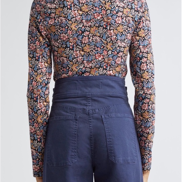 Veronica Beard Detta NWOT floral paisley long sleeve top - Picture 2 of 8